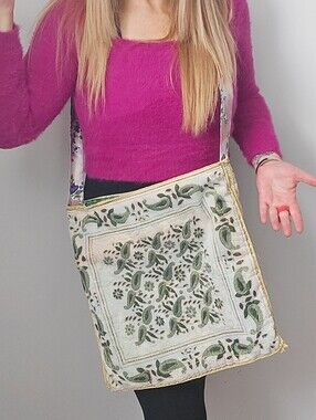 Refashioned Vintage Reversible Tote Bag